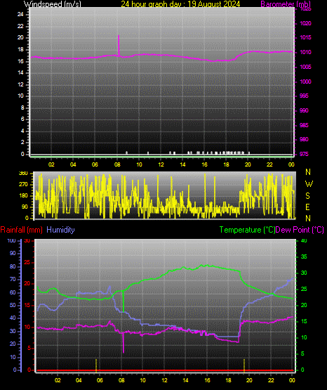 24 Hour Graph for Day 19