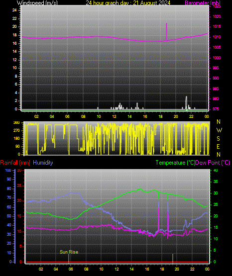 24 Hour Graph for Day 21